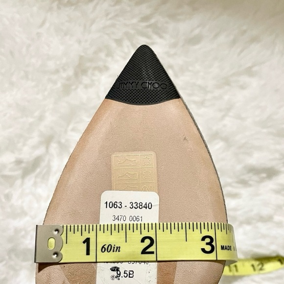 Auth Jimmy Choo Kassidy Suede Booties Bow Pointed Toe Ankle Boots Stilettos 39.5 - Picture 14 of 16